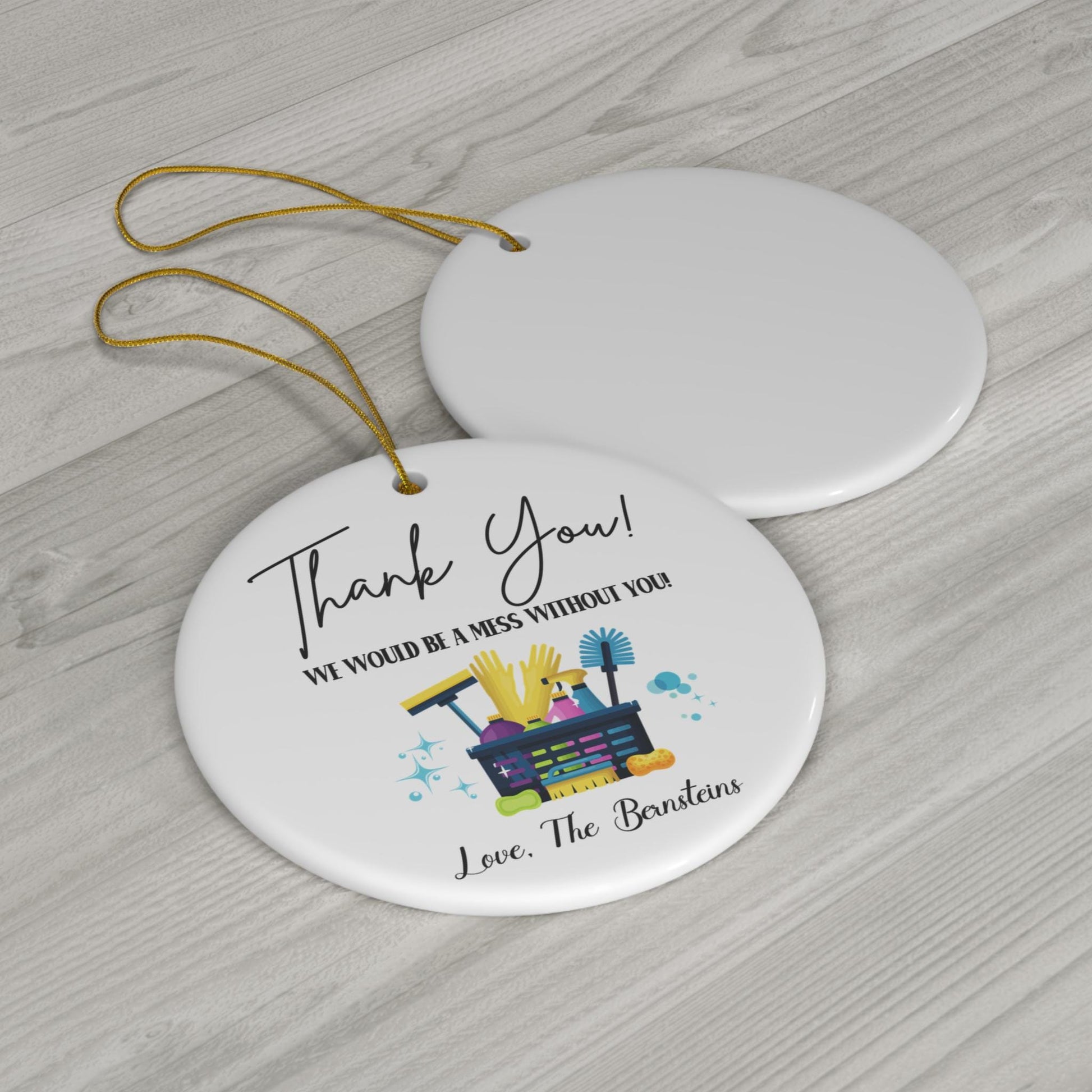 Housekeeper Ornament, Cleaning Lady Thank You Ornament, Maid Service Gift, Housekeeper Gift, Cleaning Staff Gift, Maid Ornament, Clean Queen
