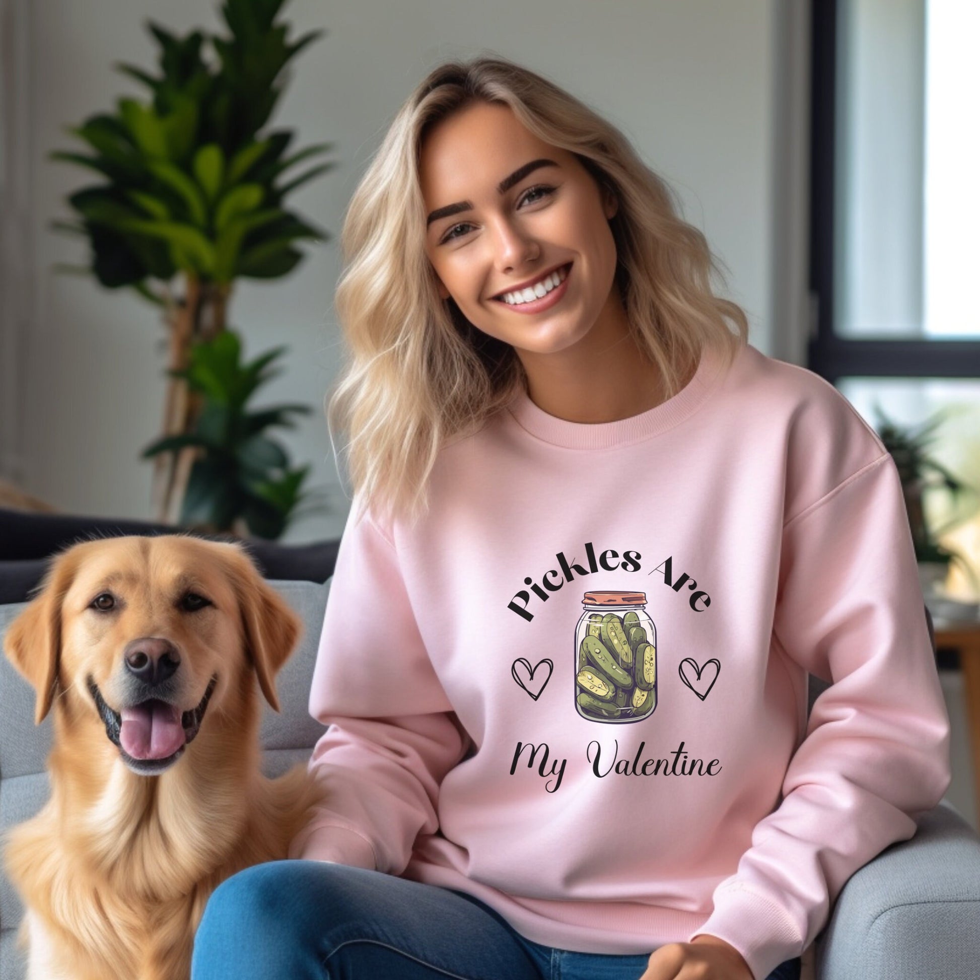 Pickle Sweatshirt, Valentine Pickle Sweatshirt, Pickle Lovers Hoodie, Pickle Crewneck Sweatshirt,Valentines Gift, Vintage Canned Pickles