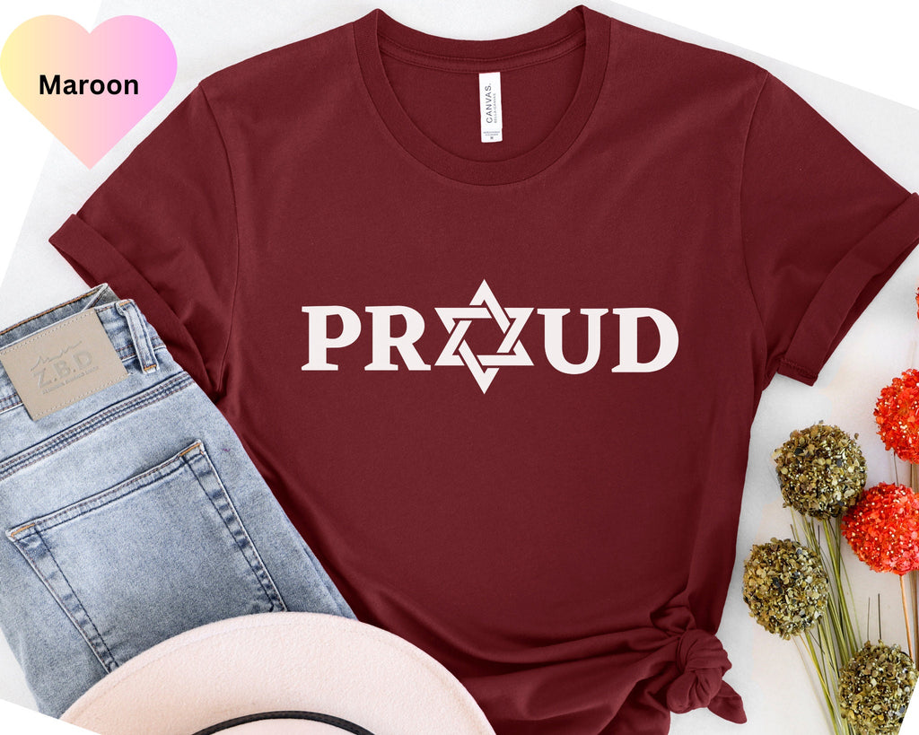 Proud Jewish Shirt, Hanukkah Gift Shirt, Jewish Gift, Chanukkah Tee, Israel Strong, Star David T-Shirt, Shalom Jewish Shirt, Support Israel