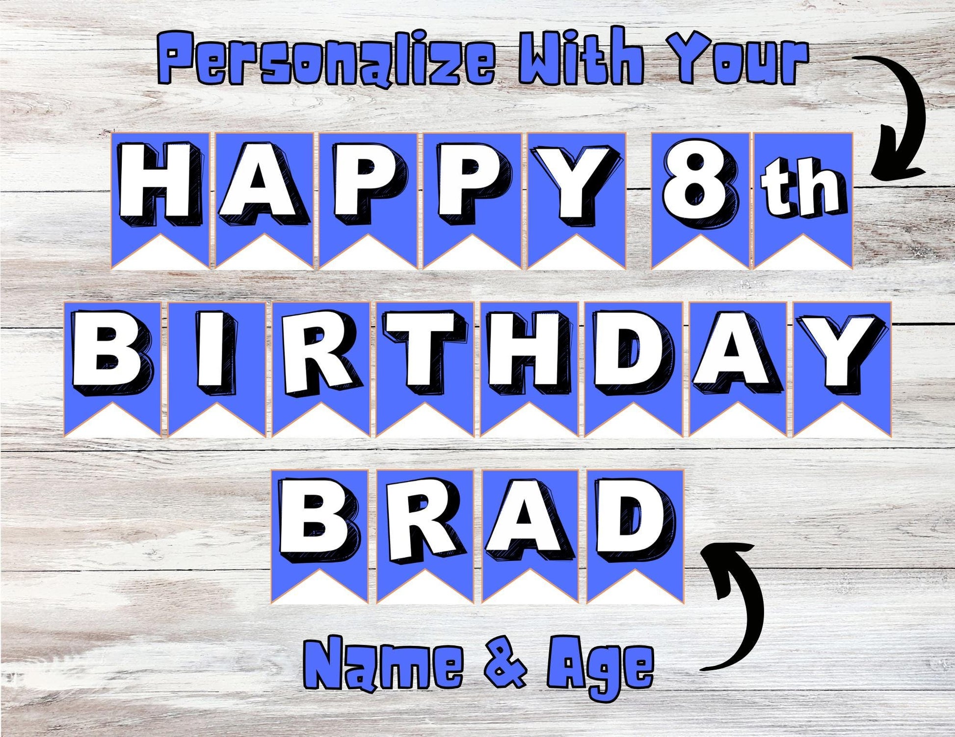 Custom Dog Man Printable Birthday Banner, Instant Download Dog Man Party Banner, Dog Man Birthday Decoration