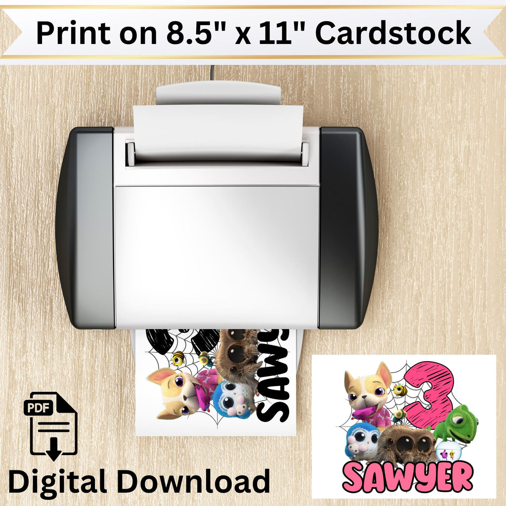 Personalized Lucas the Spider Cake Topper, Custom Lucas the Spider & Friends Party Decoration