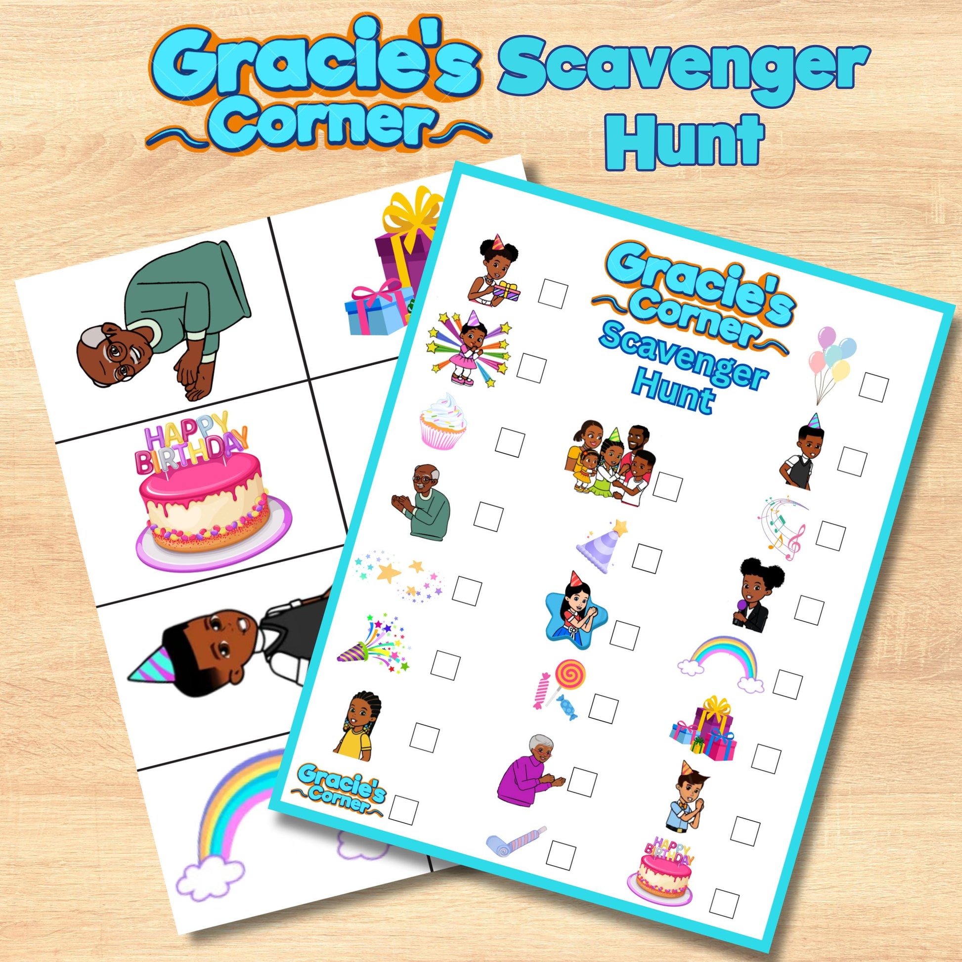 Gracie Corner Scavenger Hunt Game, Gracie Corner Birthday Party Game, Gracie Corner Party Favor, Doll Scavenger Hunt, Girl Birthday Party