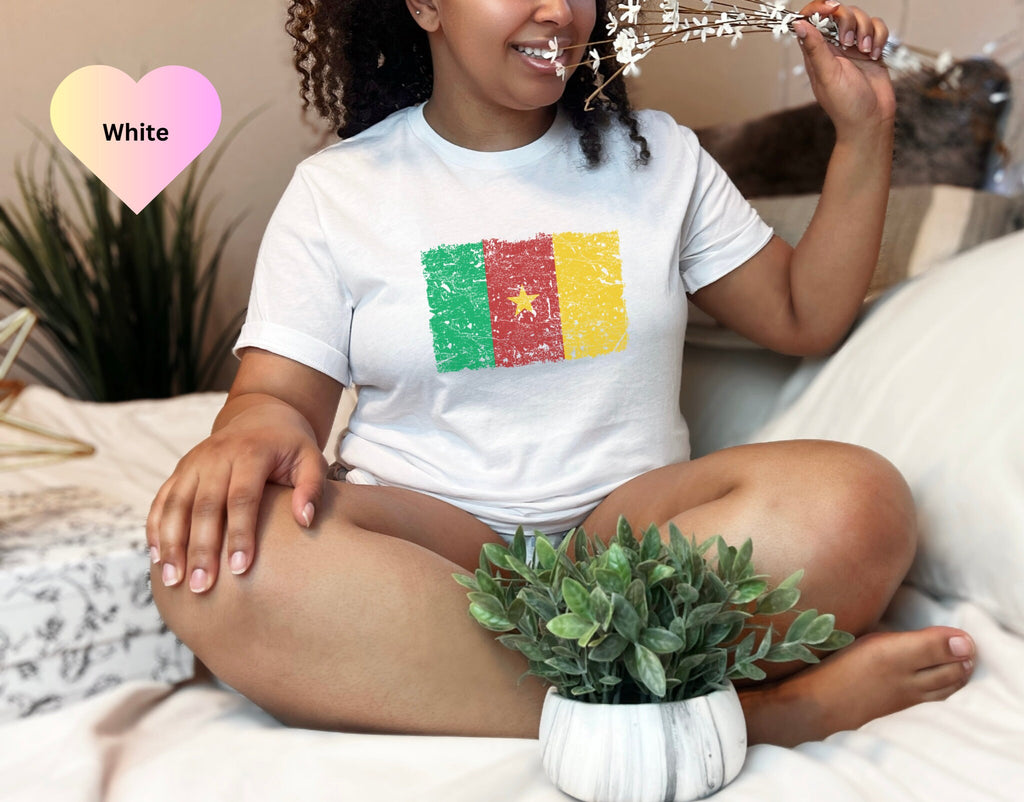 Cameroon Flag T-Shirt.Unisex Cameroon Roots Shirt.African Shirt, Black History.Proud Cameroonian Tee.Cameroon Travel Souvenir.Cameroon Pride