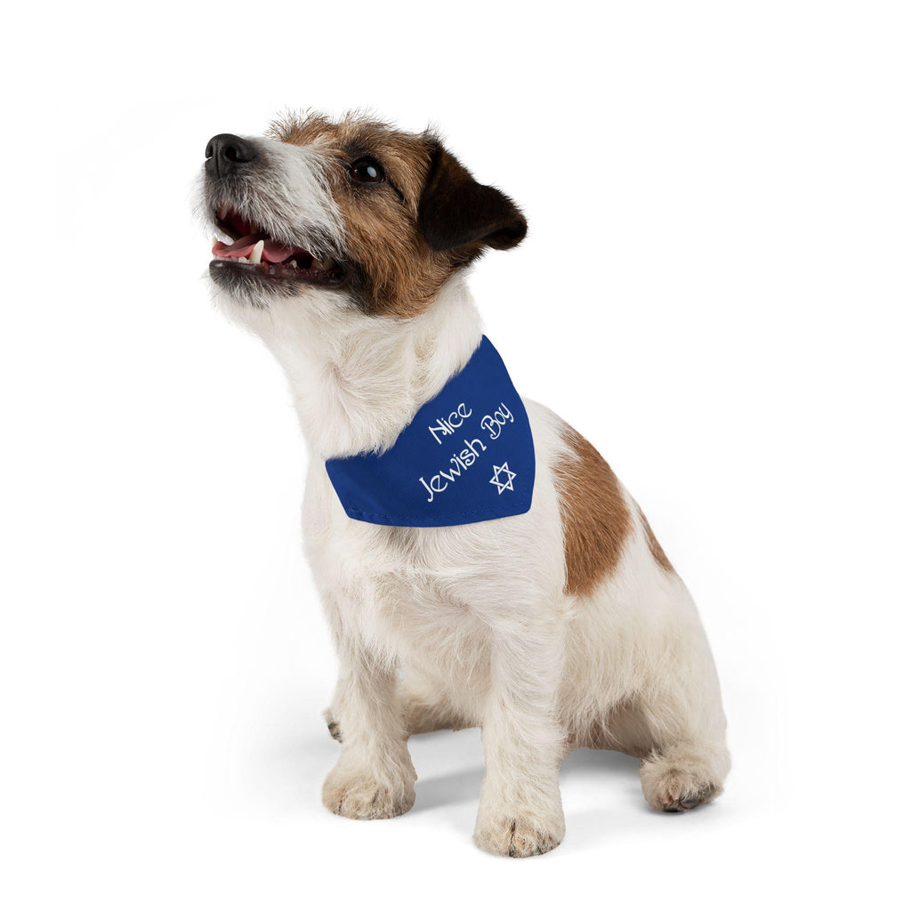 Nice Jewish Boy Pet Bandana, Nice Jewish Girl Pet Bandana, Jewish Dog Collar Bandana, Hanukkah Dog and Cat Gift, Nice Jewish Dog Clip-on