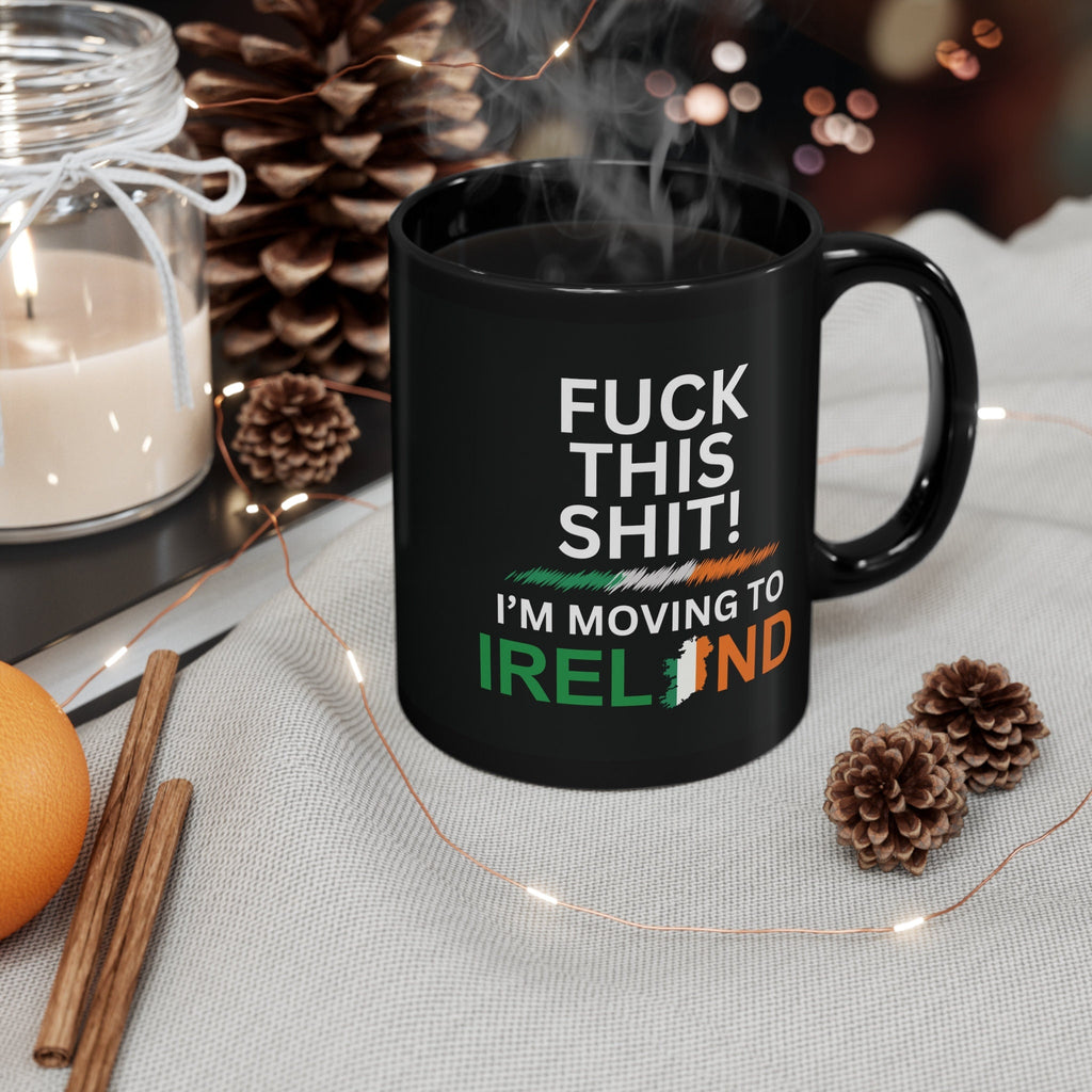 Moving to Ireland, Irish Flag, relocating to Ireland gift, Ireland mug, co-worker relocation present, immigration to Ireland, Funny Mug