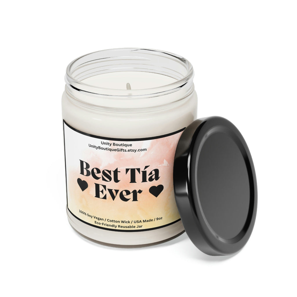 Best Tía Ever Candle.100% Soy Candle. Spanish Aunt Candle. USA Made Candle. Tía Candle.Mothers Day Auntie Candle. Gift for Aunt. Tía Gift