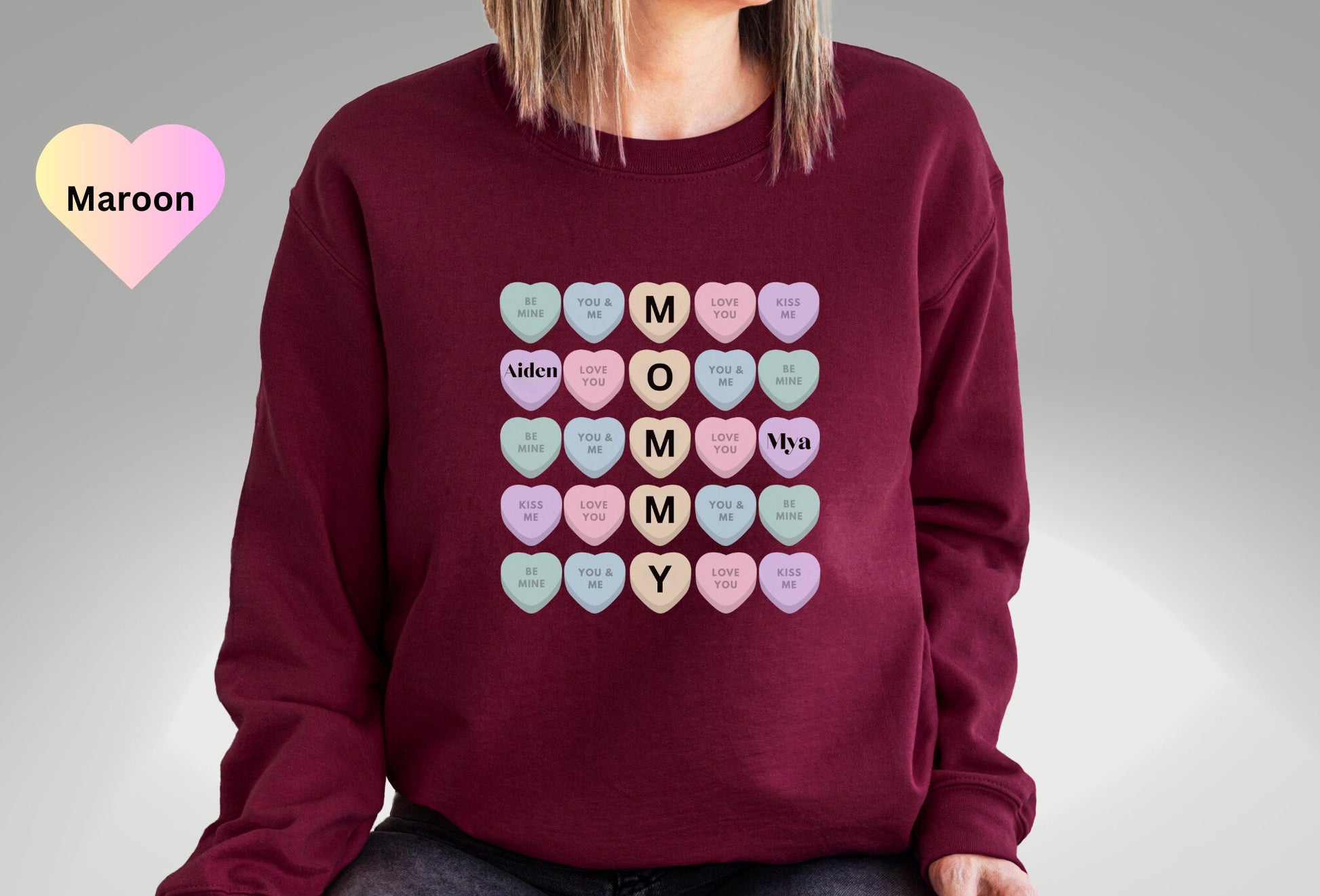 Personalized Mama sweatshirt, Custom Mama Shirt, Mother's Day Shirt, Mama With Children Names, Custom Mommy Sweatshirt, Valentines Mom Gift