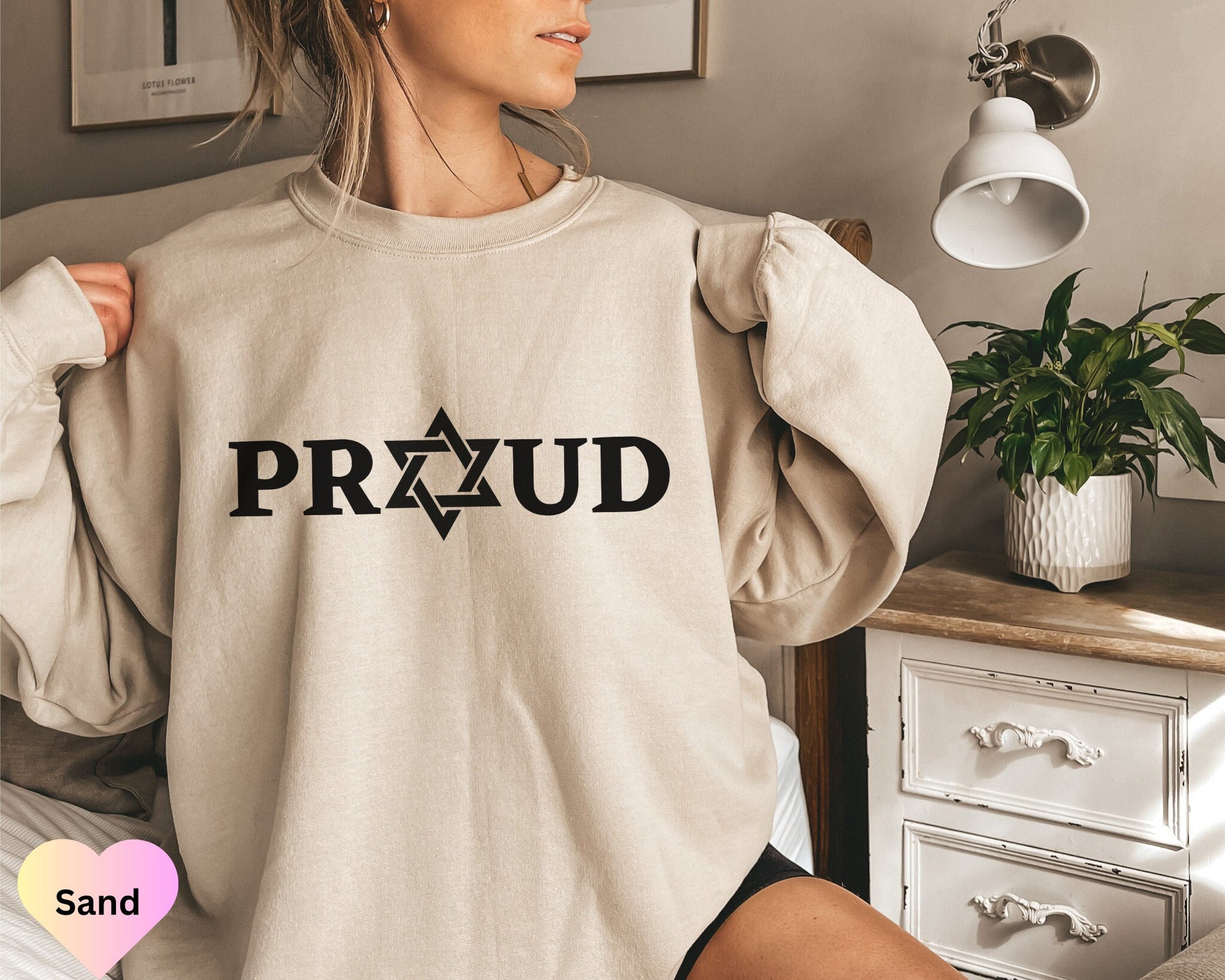 Proud Jewish Sweatshirt, Hanukkah Gift, Holiday Sweater, Chanukah Sweater, Jewish Clothing, Shalom Sweatshirt, Jewish Heritage, Star David