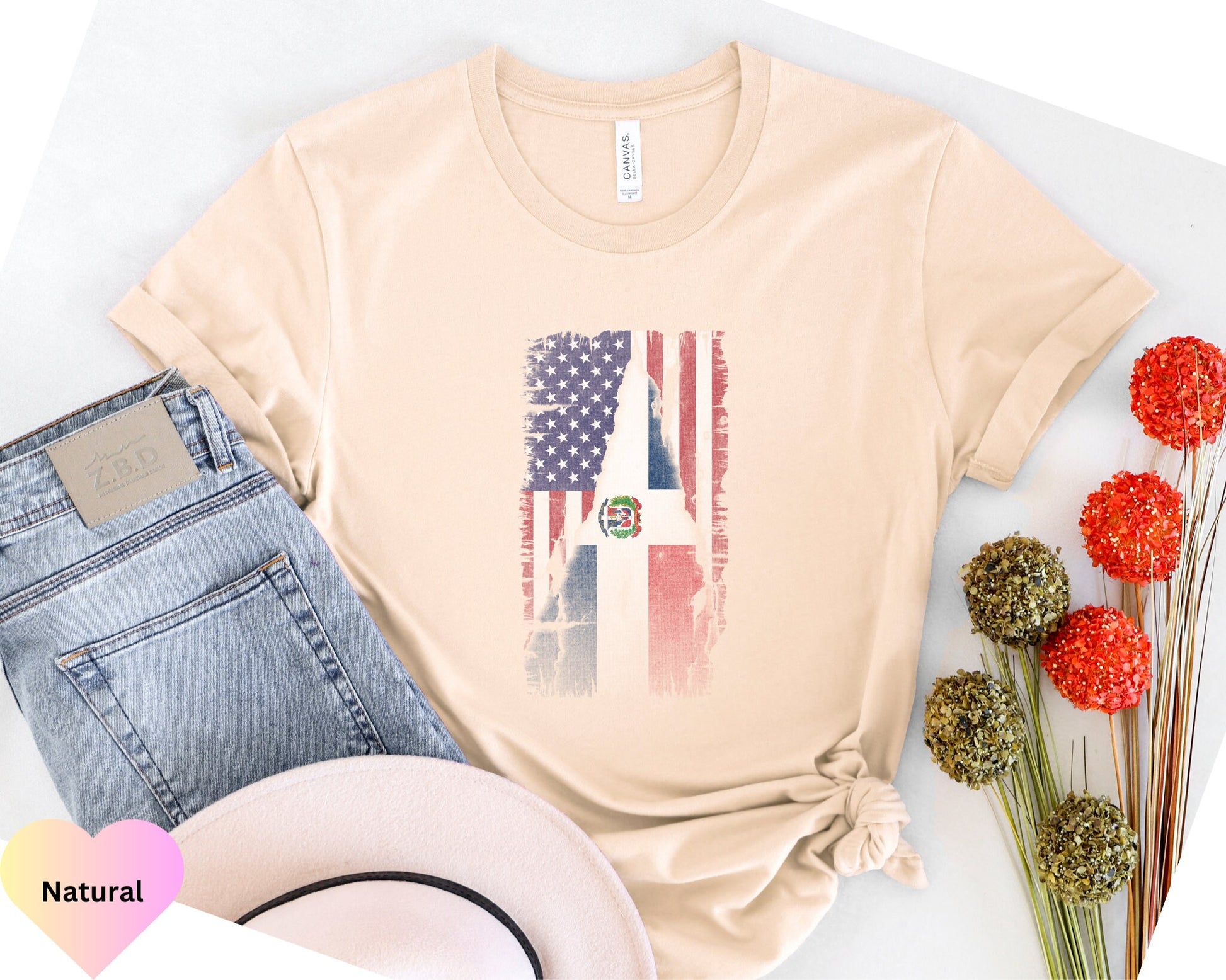 Dominican Flag Shirt, American Dominican Shirt, Gift for Immigrants, Naturalization Ceremony, Dominican Republic Shirt, Dominicana Shirt