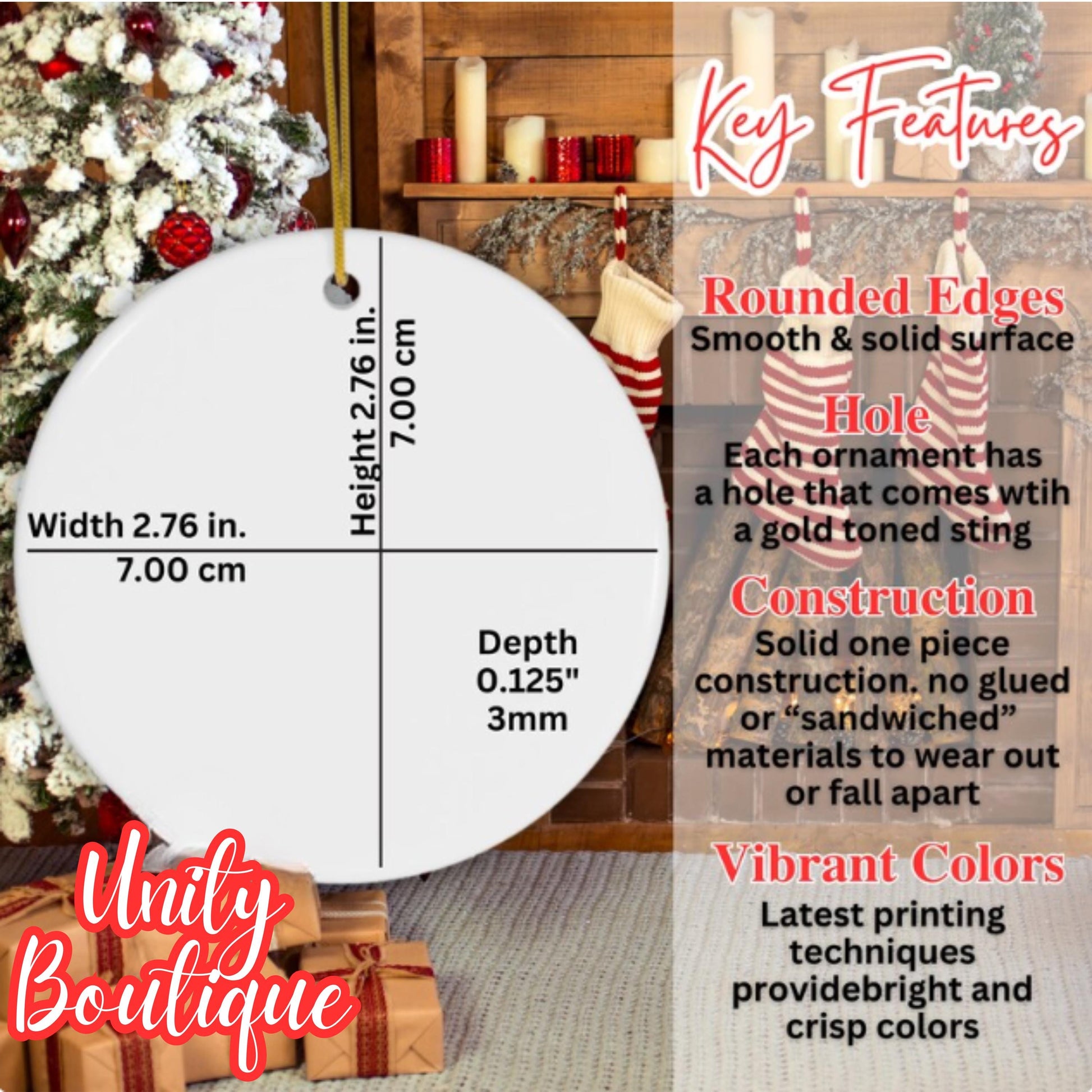 Our First House Christmas Ornament, Personalized Housewarming Gift, Said Yes To The Address Ornament, New House Ornament, Real Estate Gift