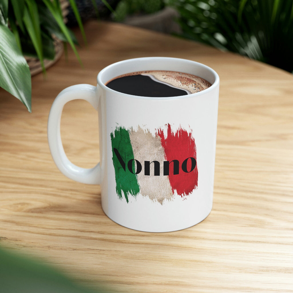 Nonno Coffee Mug, Nonno Gift, Italian Grandpa, Nonno Cup, Nonno Present, Fathers Day, Nonno Birthday Mug, Italian Flag Mug, Italy Mug