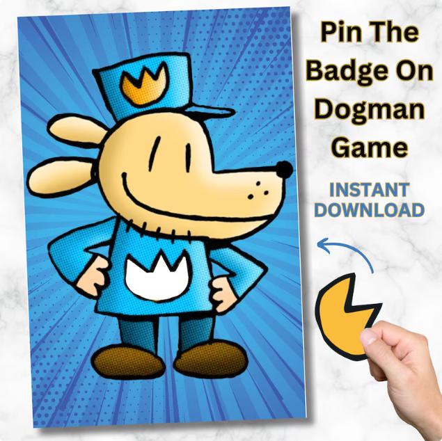 Personalized Dogman Birthday Party Pack, Printable Download Dog Theme Party Supplies, Dogman Party Decor, Dogman Party Games, Dogman Toppers