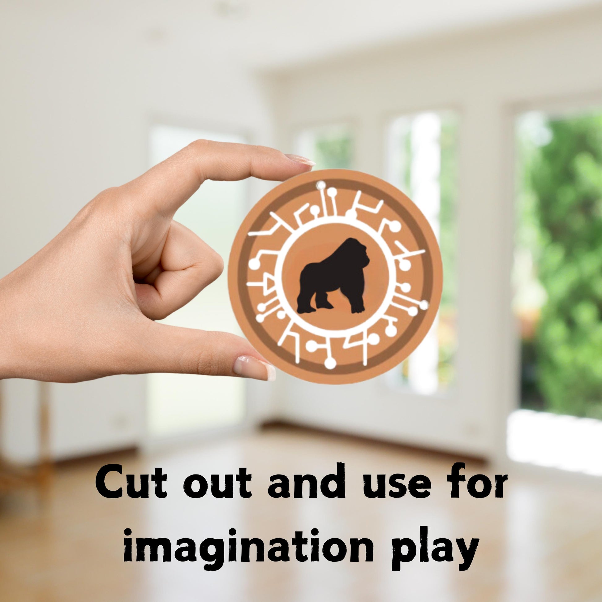 Set of 72 "Creature Power" Discs Inspired, 2.5" PRINTABLE Instant Download, Animal Adventure Discs, Wild Kratt Party Decor, Wild Kratt Disc