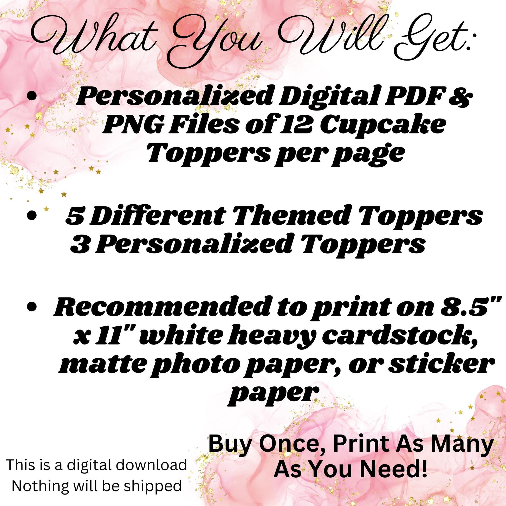 Personalized Godzilla Birthday Cupcake Toppers, Custom Godzilla Party Decor