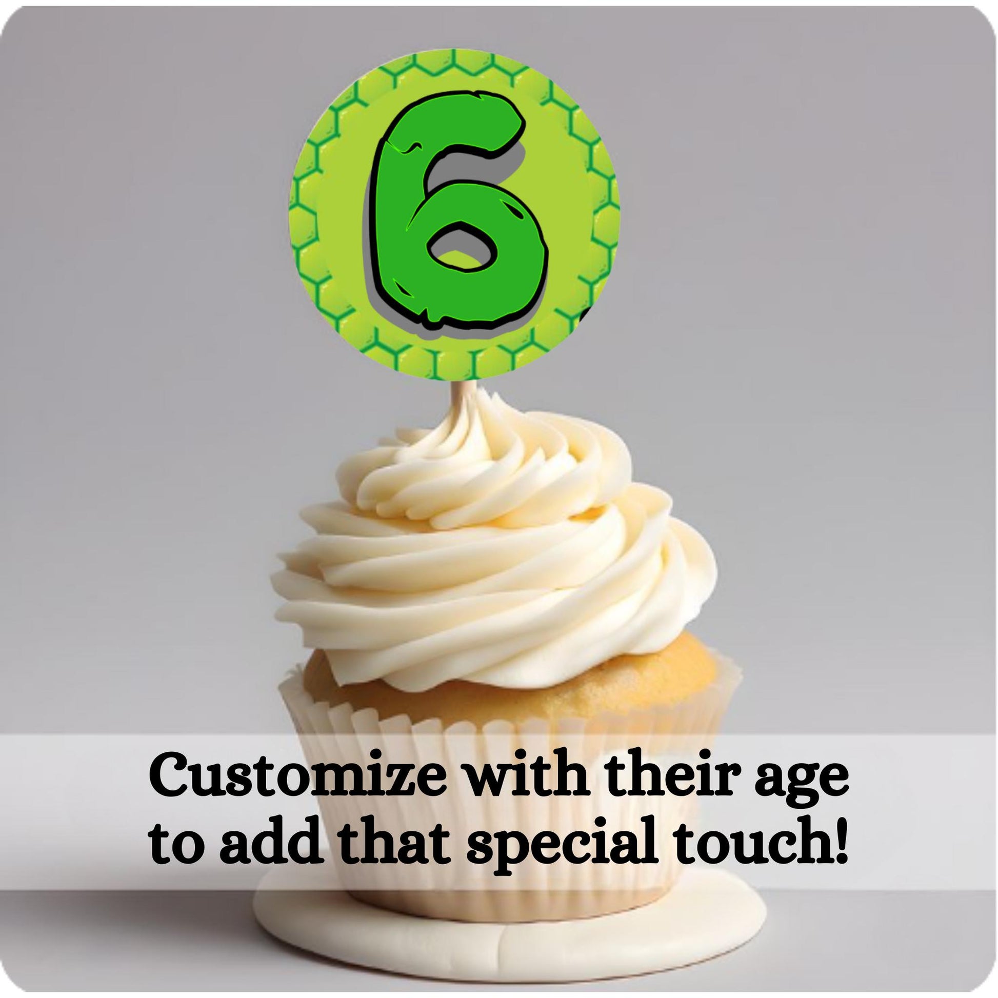 Personalized Teenage Mutant Ninja Turtle Birthday Cupcake Toppers, Custom Ninja Turtle Party Decorations