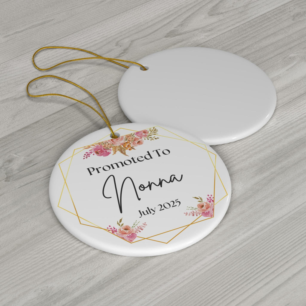 Promoted To Nonna Ornament, Personalized Nonna Ornament, Grandma To Be Gift, Italian Grandma Gift, Pregnancy Announcement, Baby 1st Ornament