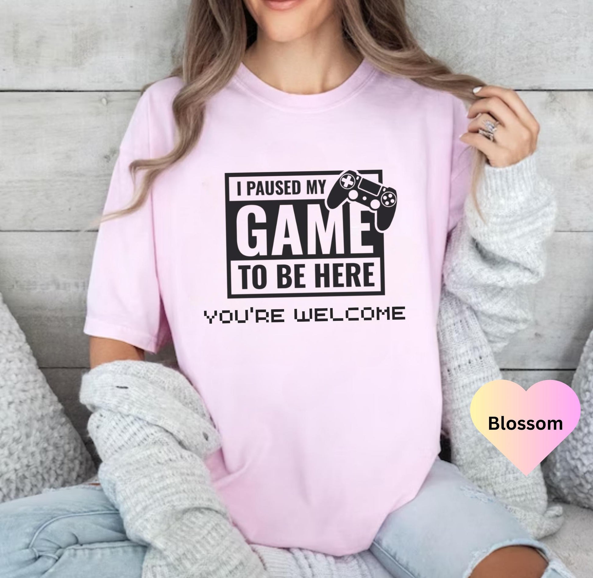 Funny Gamer T-Shirt, I Paused My Game to Be Here Tee, Gift for Gamers, Unisex Gamer Shirt, Casual Gamer Apparel, Gamer Dad Gift, Teen Gamer