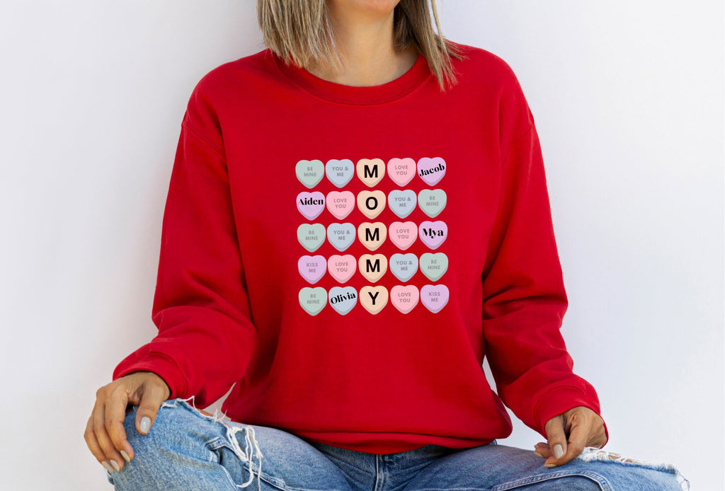 Personalized Mama sweatshirt, Custom Mama Shirt, Mother's Day Shirt, Mama With Children Names, Custom Mommy Sweatshirt, Valentines Mom Gift