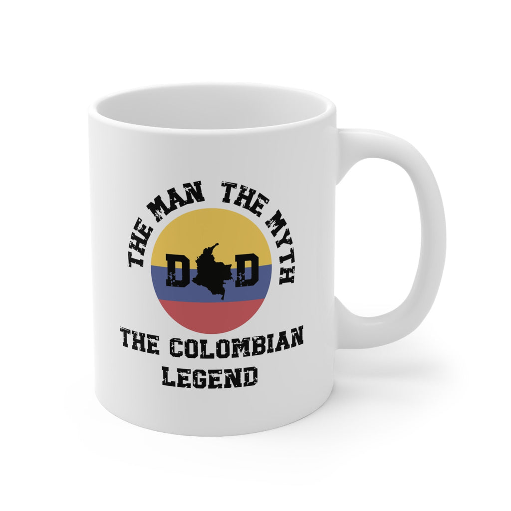The Man The Myth The Colombian Legend Dad Mug, Colombian Mug, Colombia Flag Cup, Colombian Dad Gift,Funny Dad Mug,Colombian Decor,Latino Mug