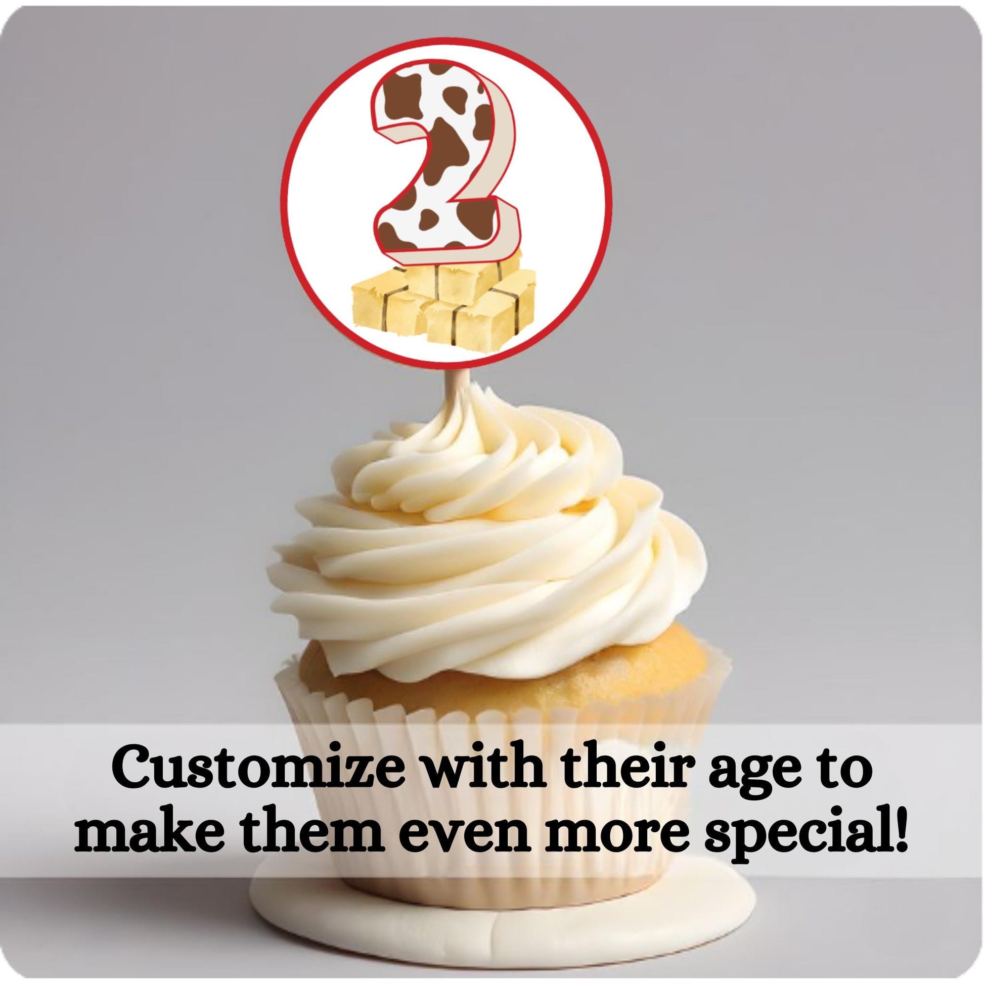 Personalized Farm Animal Cupcake Toppers, Custom Barn Animal Cupcake Toppers, Barnyard Party Decoration
