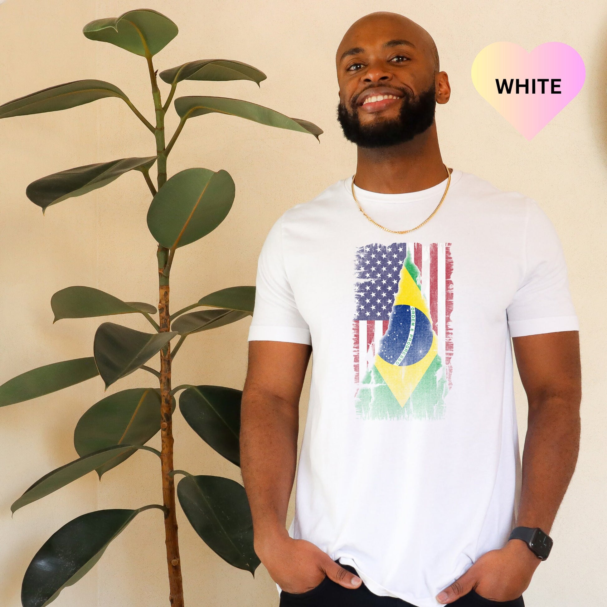 Brazilian Flag American Flag Shirt, Brazil Shirt, Brazilian Roots,Brazilian American Tee, Brasil shirt Brasileira T-Shirt,Gift for Brazilian