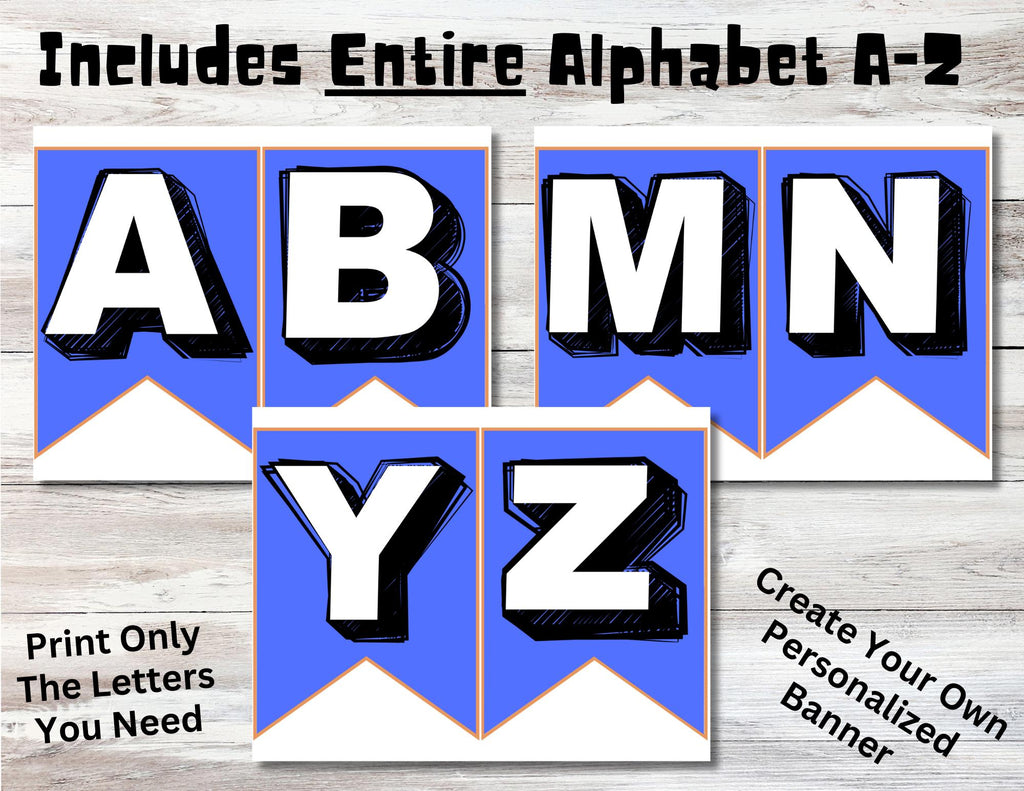 Custom Dog Man Printable Birthday Banner, Instant Download Dog Man Party Banner, Dog Man Birthday Decoration