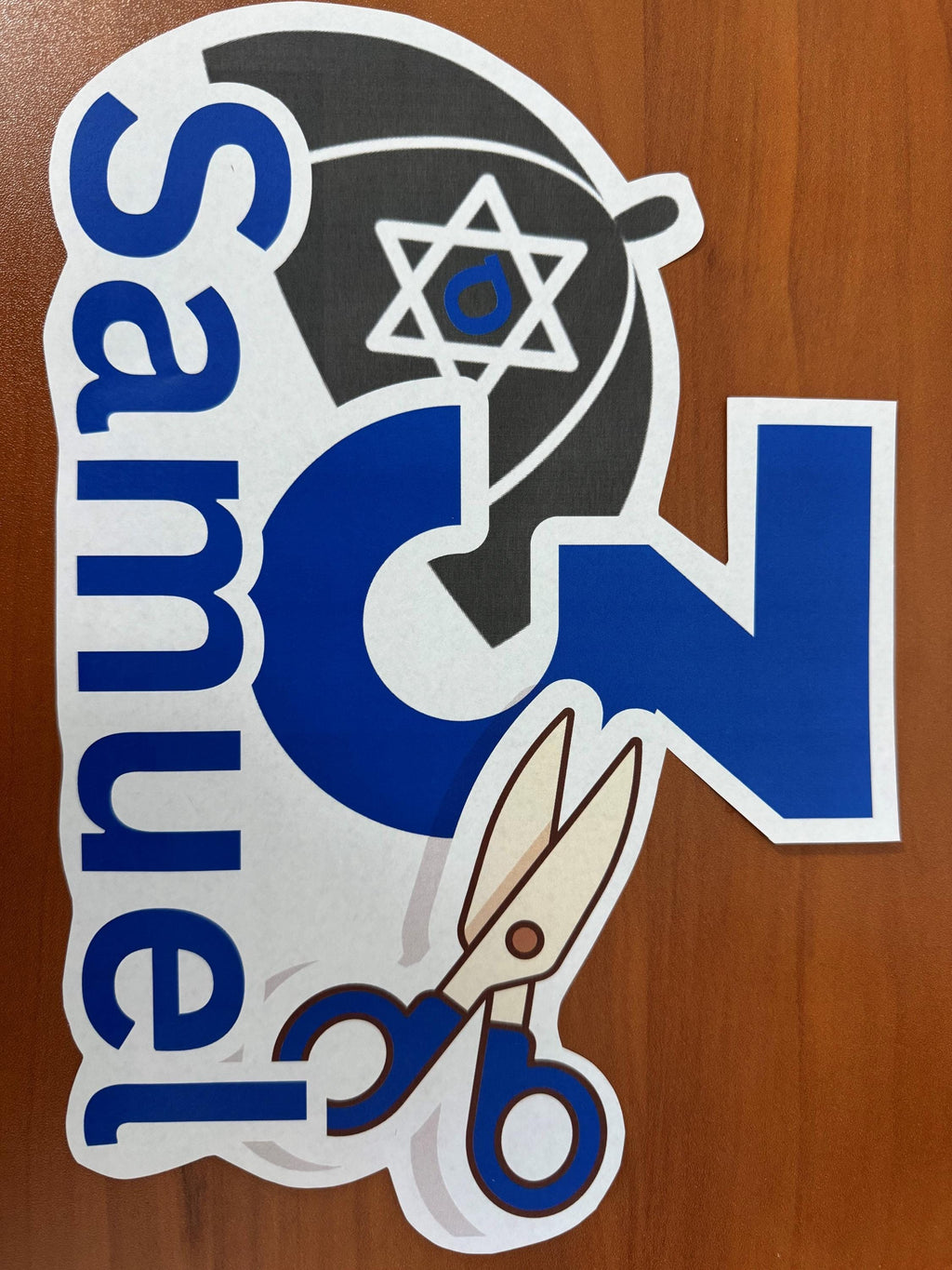 Personalized Upshernish Cake Topper, Custom Upsherin Party Decor