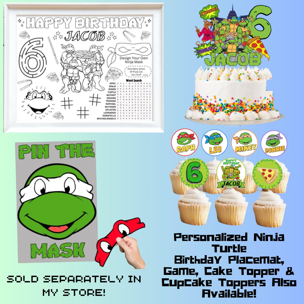 Turtle Cartoon Scavenger Hunt Printable Birthday Game, Pizza Party Game, Anime Turtle Scavenger Hunt, Pizza Turtles Party, Ninja Party