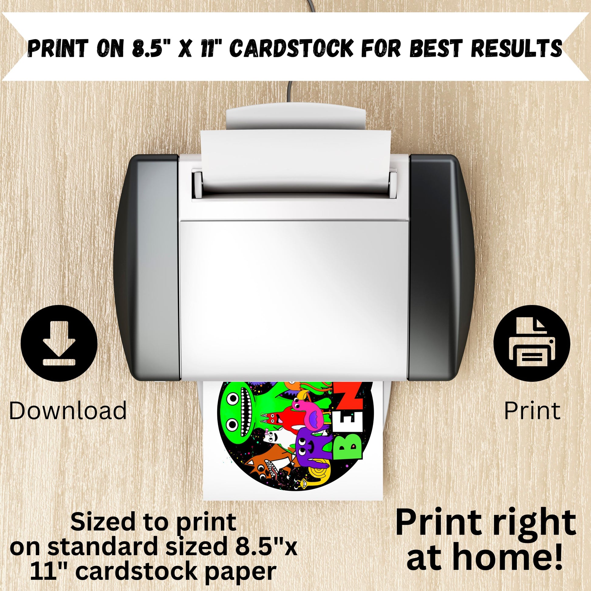 Personalized Garten of BanBan Cake Topper, Digital Download Garten of Ban Ban Cake Decor