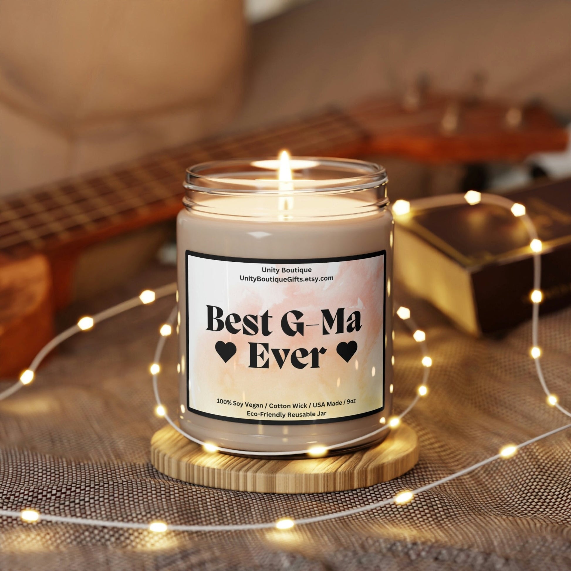 Best G-Ma Ever Candle.100% Soy Candle. Cool Young Grandmother Candle. USA Made Candle. G-Ma Candle. Mothers Day Candle. Gift for G-Ma