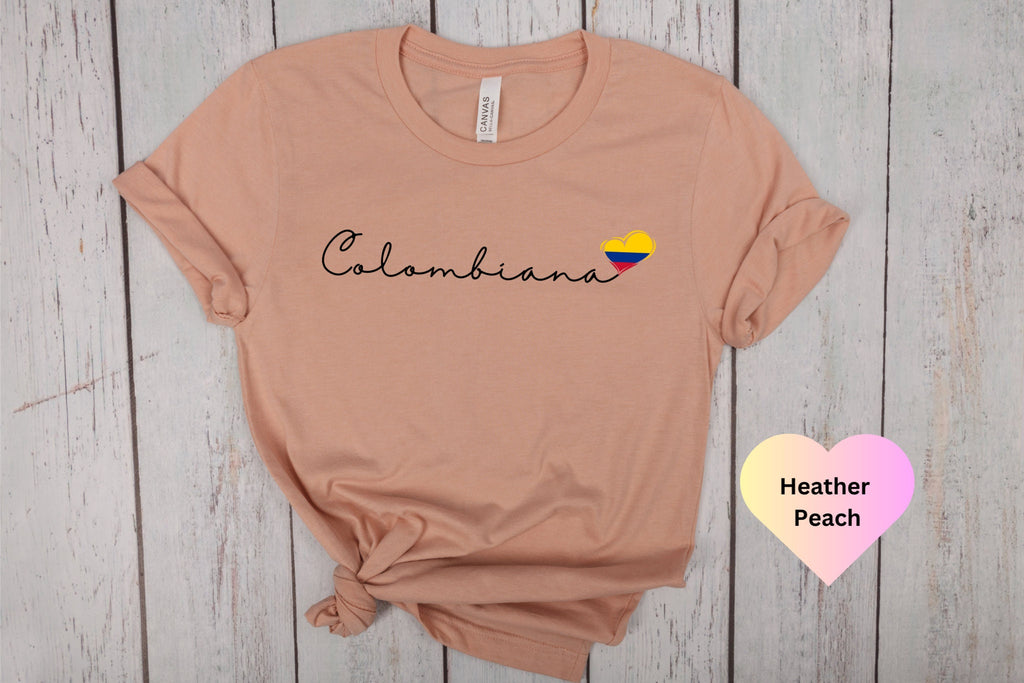 Colombiana Shirt, Colombian Heritage, Gift For Colombian, Latina T-Shirt, Colombia Spanish Shirt, Colombian Flag Shirt,Bogota Medellin Shirt