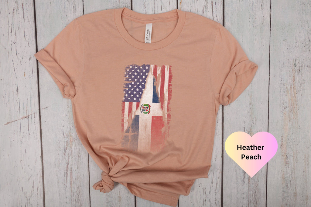 Dominican Flag Shirt, American Dominican Shirt, Gift for Immigrants, Naturalization Ceremony, Dominican Republic Shirt, Dominicana Shirt