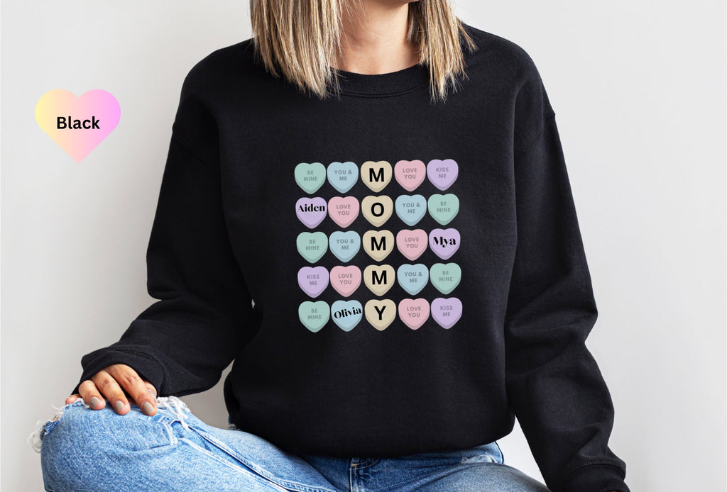 Personalized Mama sweatshirt, Custom Mama Shirt, Mother's Day Shirt, Mama With Children Names, Custom Mommy Sweatshirt, Valentines Mom Gift