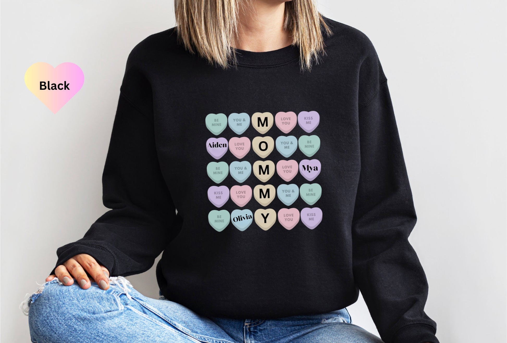 Personalized Mama sweatshirt, Custom Mama Shirt, Mother's Day Shirt, Mama With Children Names, Custom Mommy Sweatshirt, Valentines Mom Gift