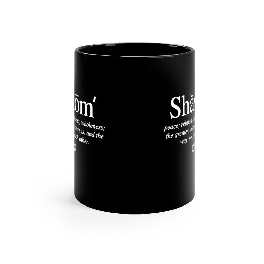 Shalom Meaning Hebrew Mug, Jewish Coffee Cup, Jewish Symbols Mug, Religious Mug, Judaism Cup, Shalom Mug, Hanukkah Gift, Jewish Gift, Hebrew