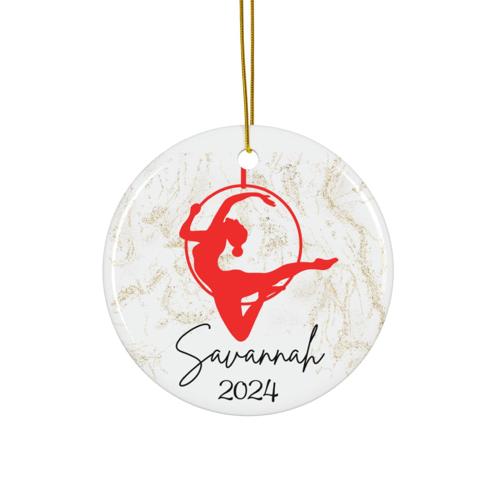 Personalized Aerial Dancer Ornament, Aerial Silks Christmas ornament, Gift for Aerial Lyra Hoop Silk Trapeze Pole Dancer, Aerialist Gift