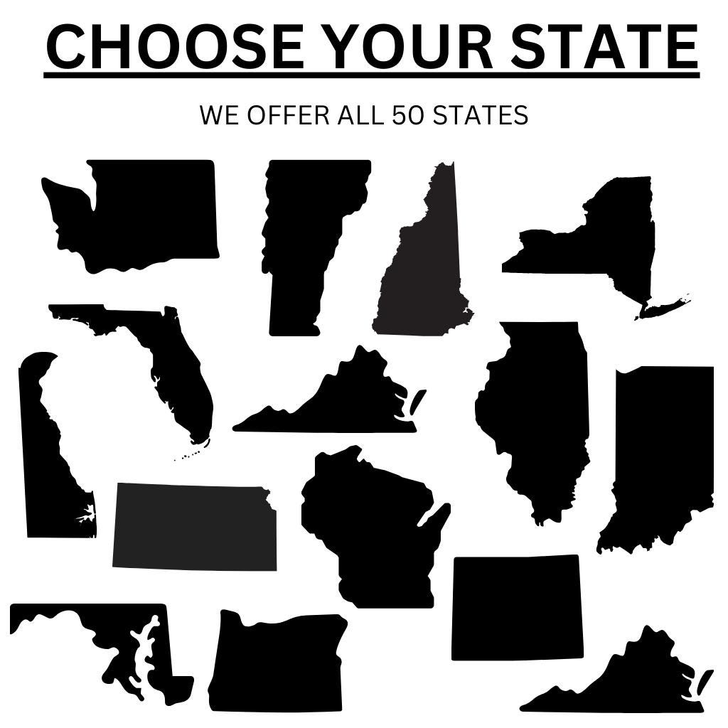 Long Distance Friend Ornament, Personalized Long Distance Gift For Best Friend, Any Two States or Countries, Great Friends Are Like Stars