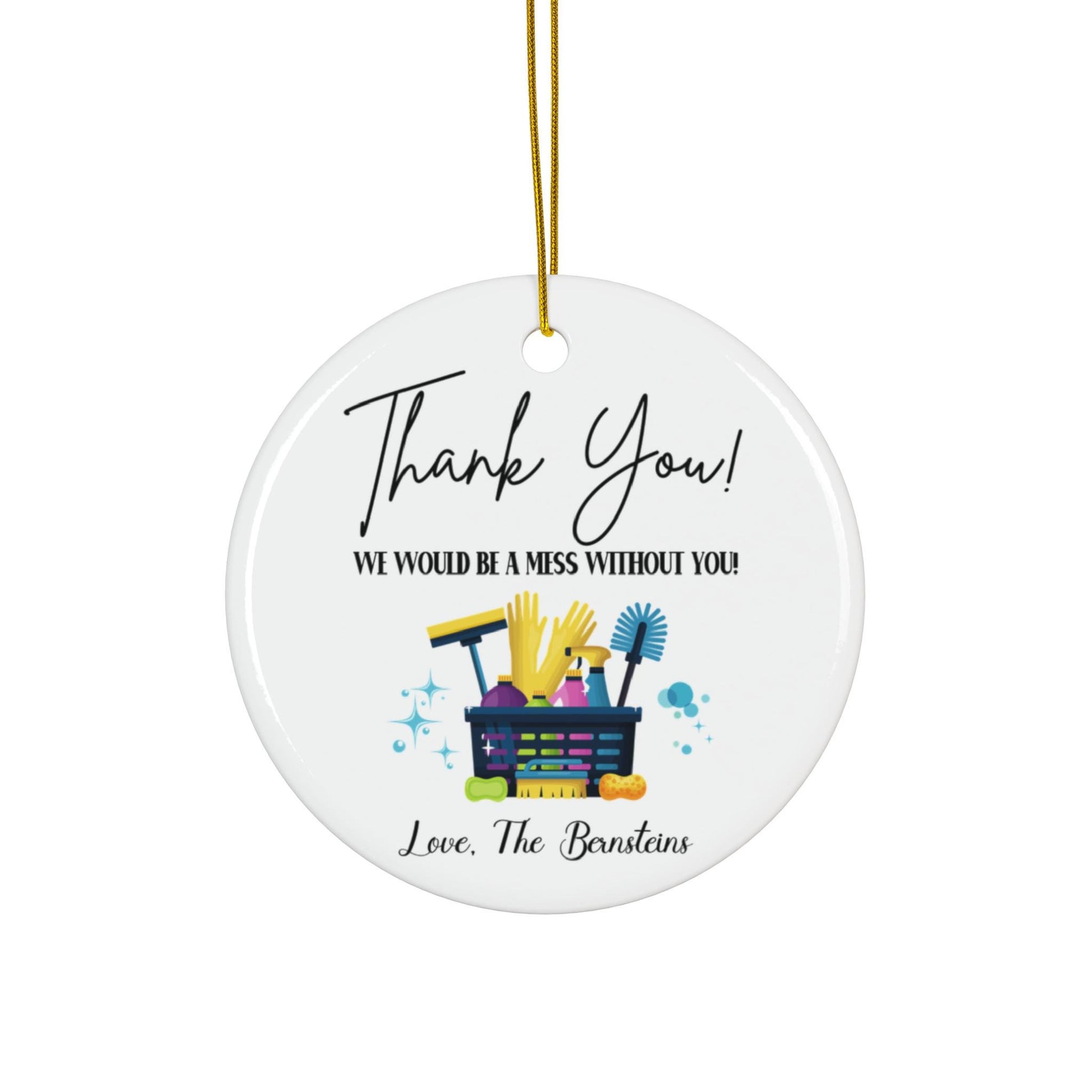 Housekeeper Ornament, Cleaning Lady Thank You Ornament, Maid Service Gift, Housekeeper Gift, Cleaning Staff Gift, Maid Ornament, Clean Queen
