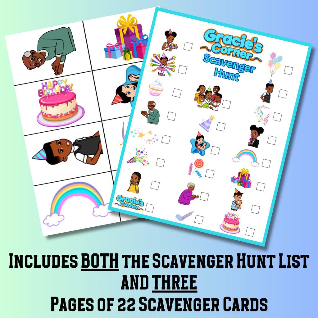 Gracie Corner Scavenger Hunt Game, Gracie Corner Birthday Party Game, Gracie Corner Party Favor, Doll Scavenger Hunt, Girl Birthday Party