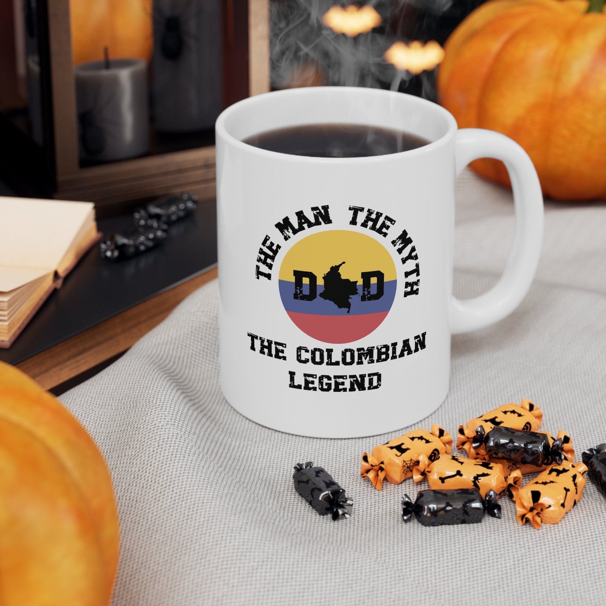The Man The Myth The Colombian Legend Dad Mug, Colombian Mug, Colombia Flag Cup, Colombian Dad Gift,Funny Dad Mug,Colombian Decor,Latino Mug