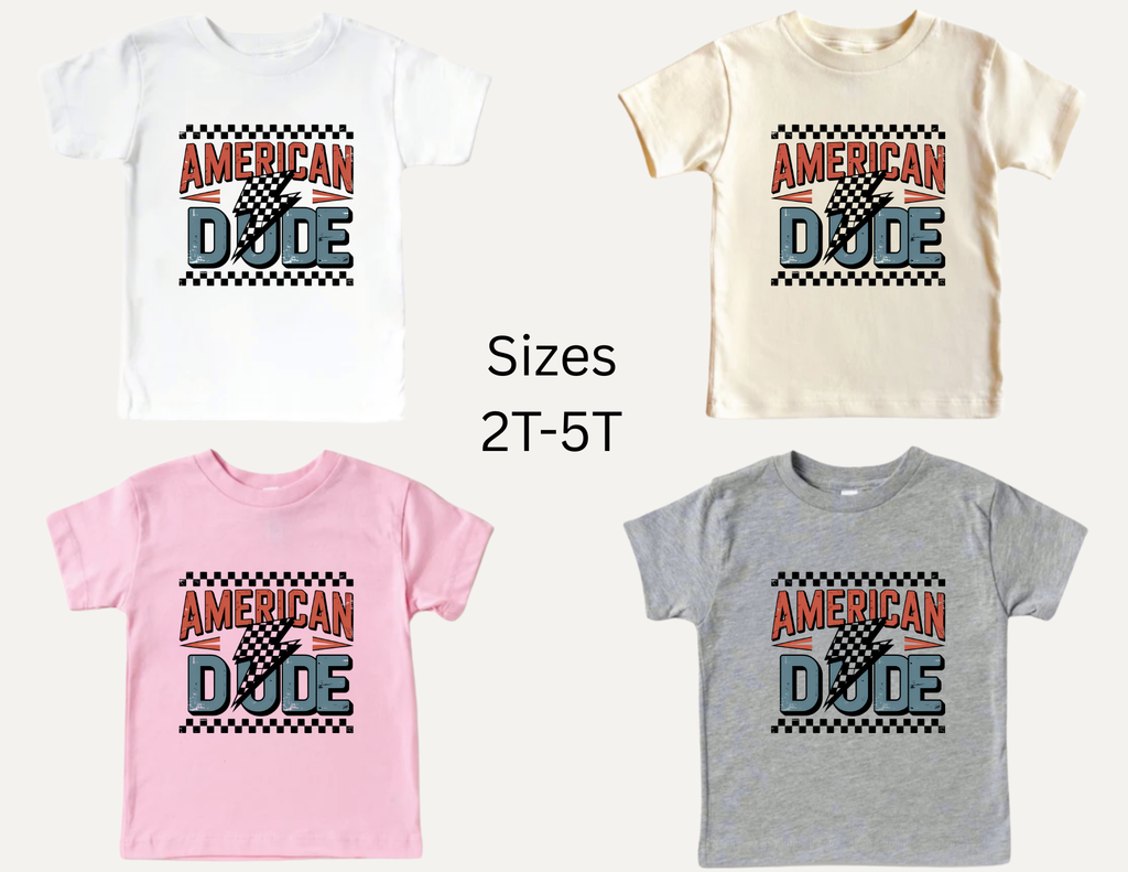 American Dude Retro Shirt, Fourth of July T-shirt, American Baby Onesie, 4th of July Shirt, Patriotic Toddler Shirt, Independence Day Shirt