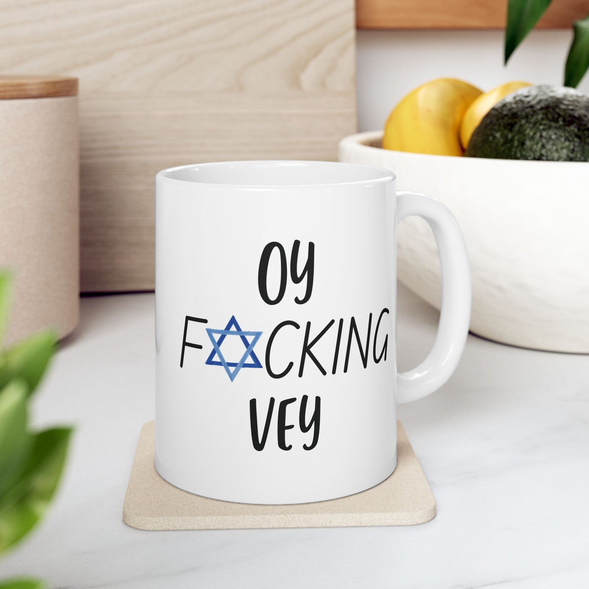 Oy F*cking Vey Mug, Funny Jewish Mug, Funny Jewish Gift