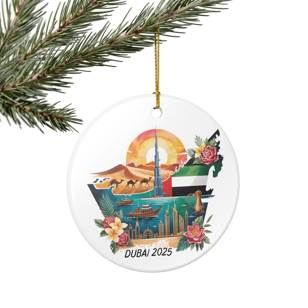 Personalized Dubai Ornament, Dubai Christmas Ornament, Dubai Gift, Dubai Souvenir, Dubai Christmas Ornament, Honeymoon
