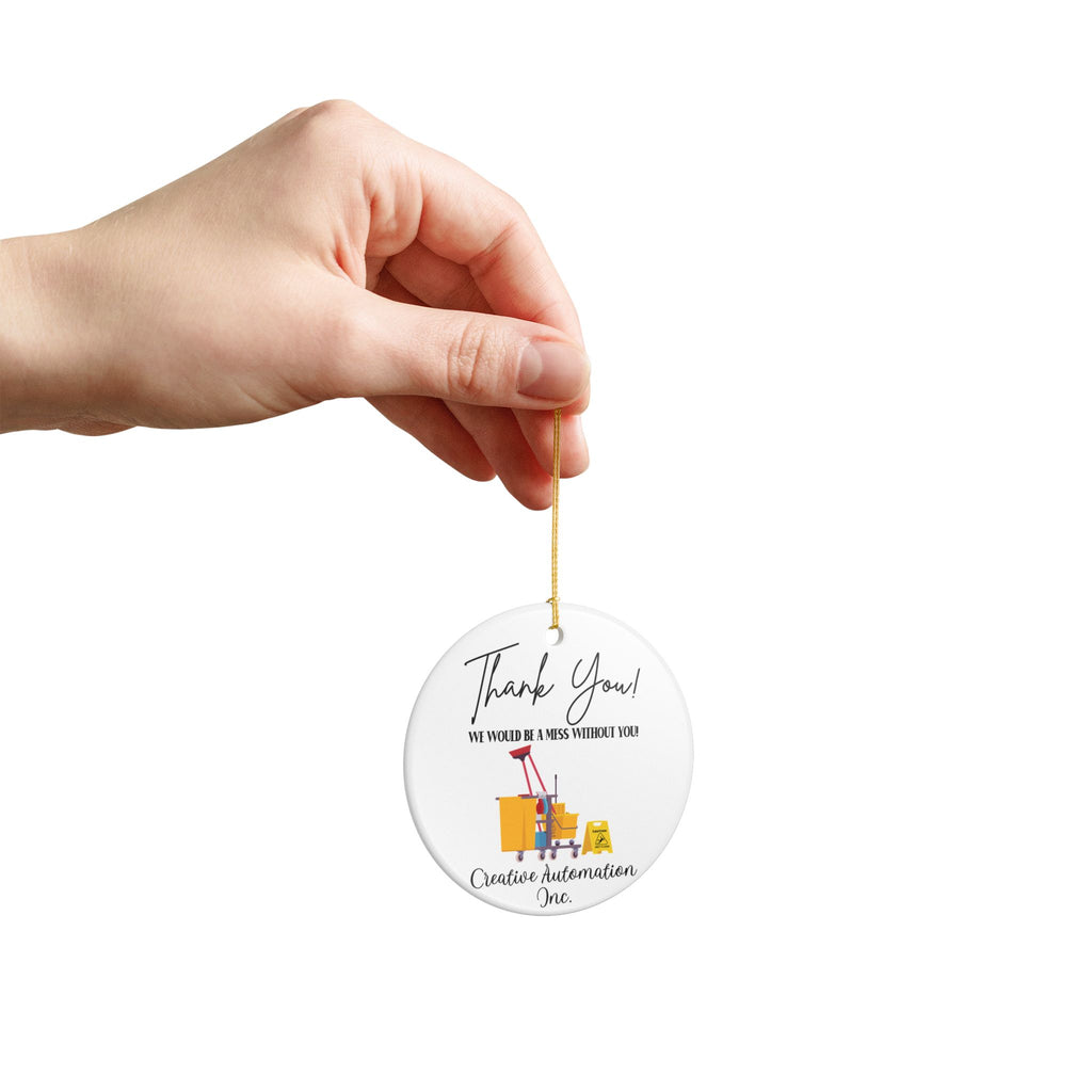 Janitor Ornament, School Janitor Thank You Ornament, Office Cleaning Service Gift, Housekeeper Gift, Cleaning Staff Gift, Maid Ornament