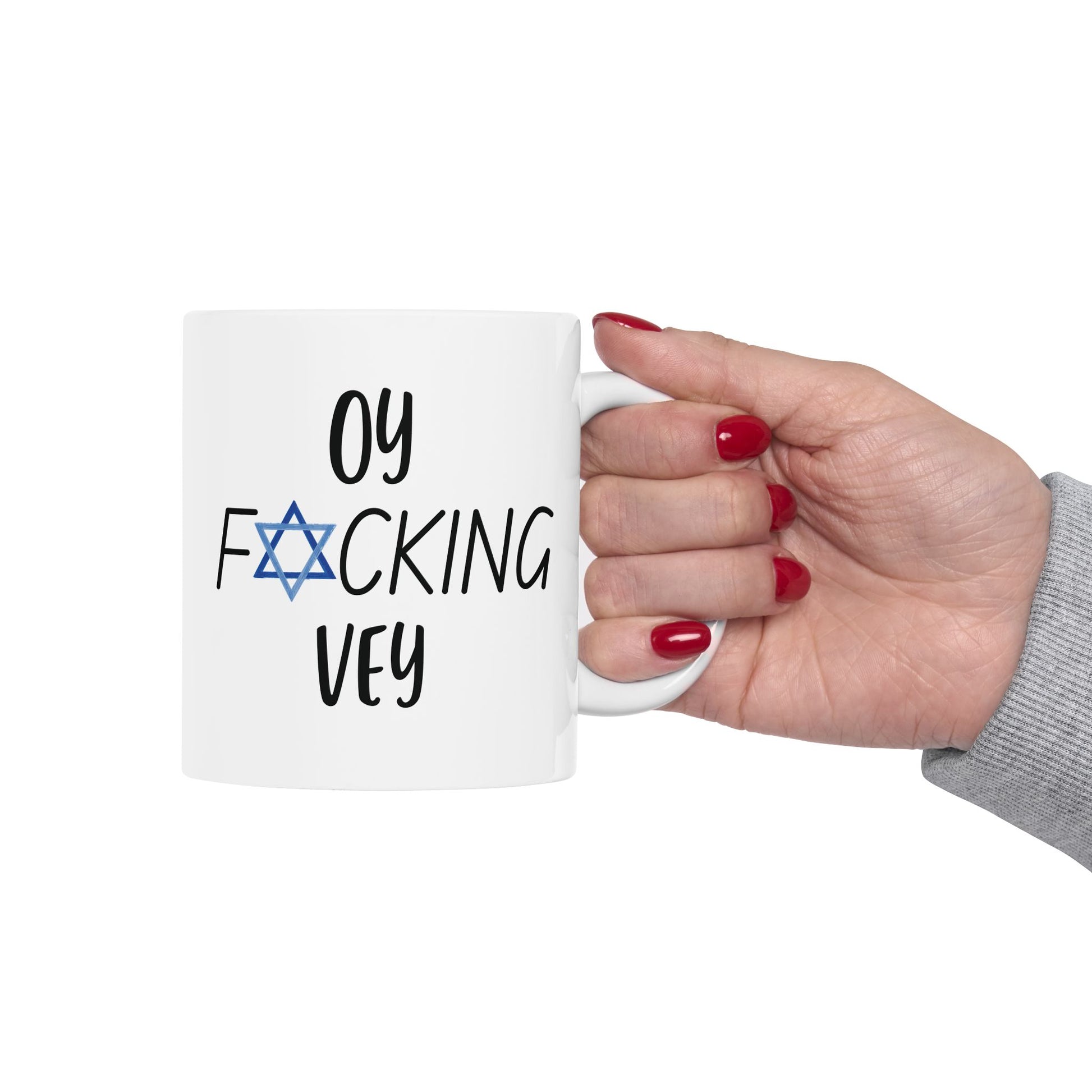 Oy F*cking Vey Mug, Funny Jewish Mug, Funny Jewish Gift