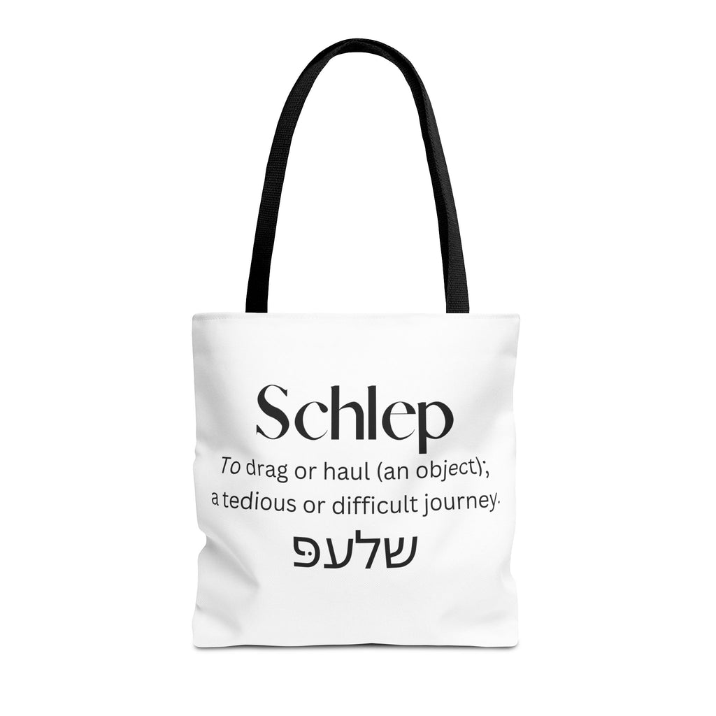 Schlep Definition Tote Bag, Hebrew Yiddish Tote Bag, Jewish Funny Saying Canvas Bag