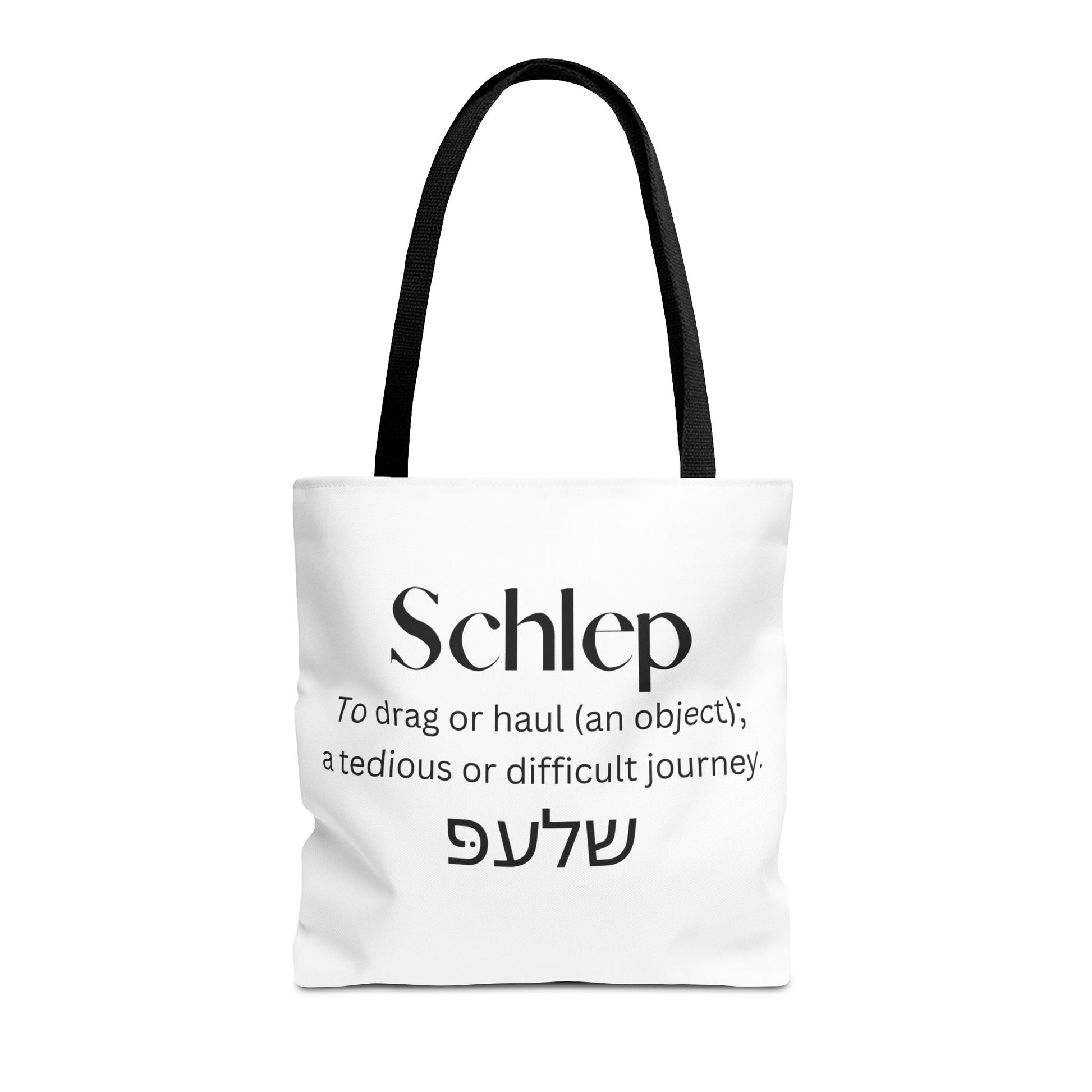 Schlep Definition Tote Bag, Hebrew Yiddish Tote Bag, Jewish Funny Saying Canvas Bag