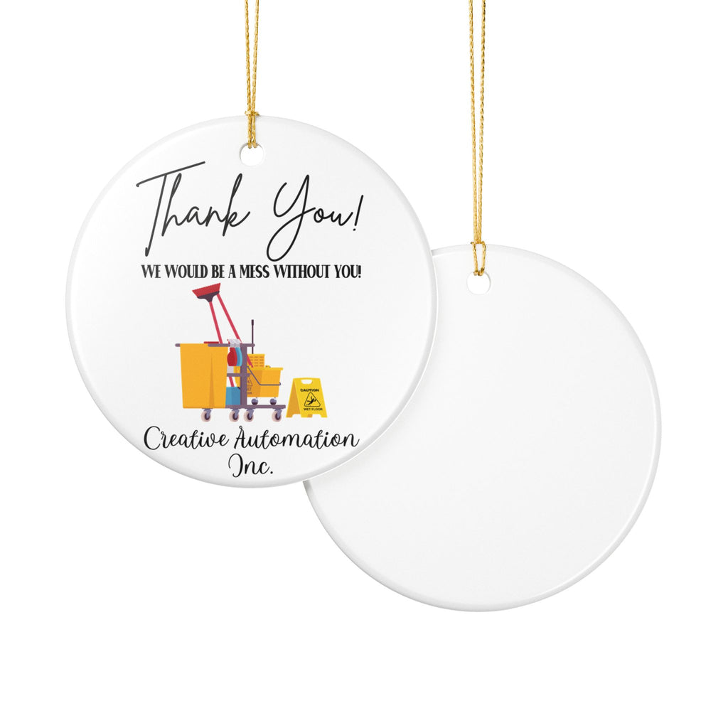 Janitor Ornament, School Janitor Thank You Ornament, Office Cleaning Service Gift, Housekeeper Gift, Cleaning Staff Gift, Maid Ornament