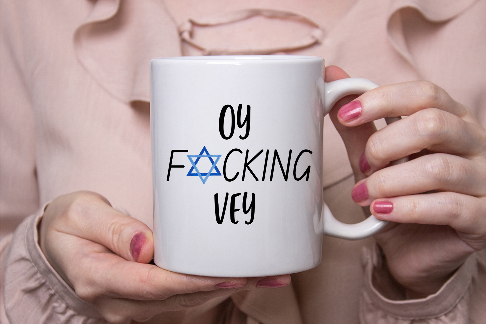 Oy F*cking Vey Mug, Funny Jewish Mug, Funny Jewish Gift