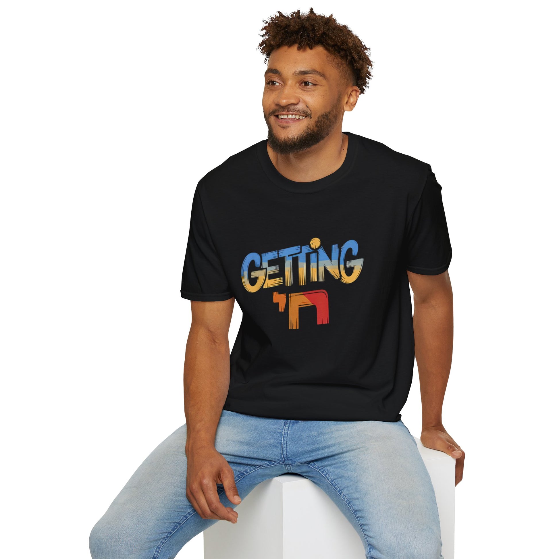Gettin Chai Funny Jewish T-shirt, Getting Chai (High) Unisex Funny Shirt